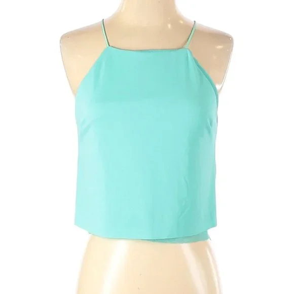 Zara Sleeveless Blouse in Aqua | Size Small - Picture 2 of 8